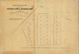Page 104, Boston and Lowell Rail Road 1857, Somerville and Surrounds 1843 to 1873 Survey Plans